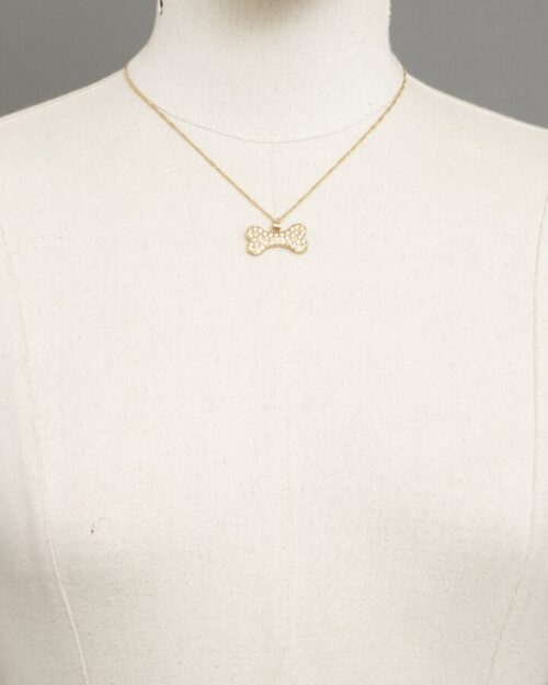 COLLANA DORATA CON OSSO