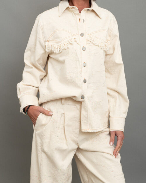 GIACCA CAMICIA CON FRANGE