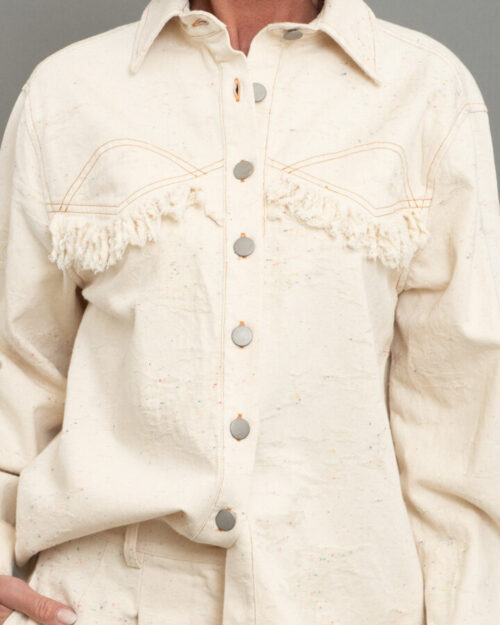 GIACCA CAMICIA CON FRANGE