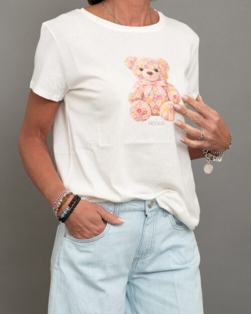 T-SHIRT BEAR FLOWER
