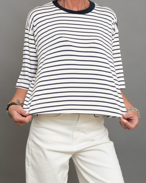 MAGLIA MARINE GIROCOLLO