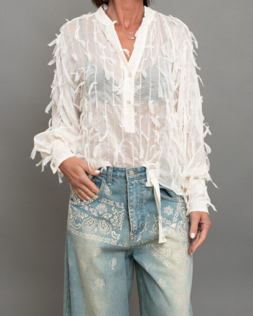 CAMICIA INSERTI IN TULLE