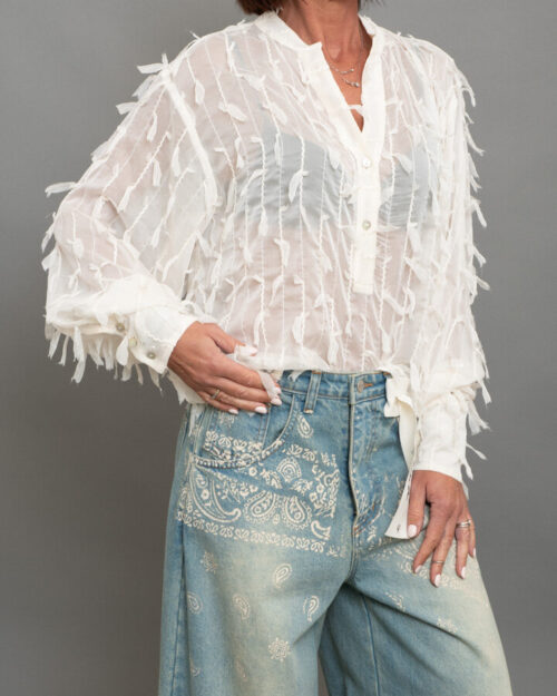 CAMICIA INSERTI IN TULLE