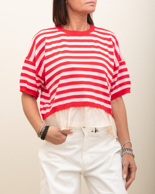 T-SHIRT BLUSA RIGATA